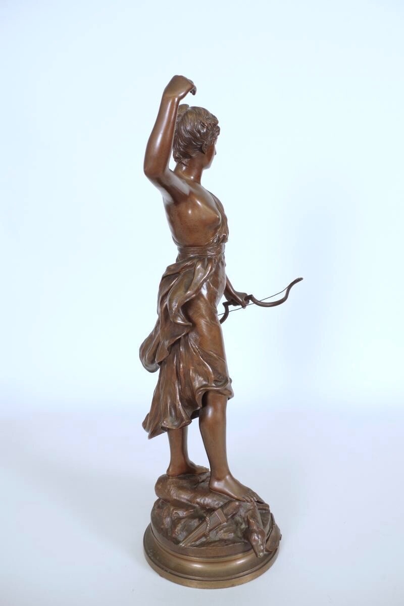 H.L Levasseur - bronze de Diane chasseresse-photo-4