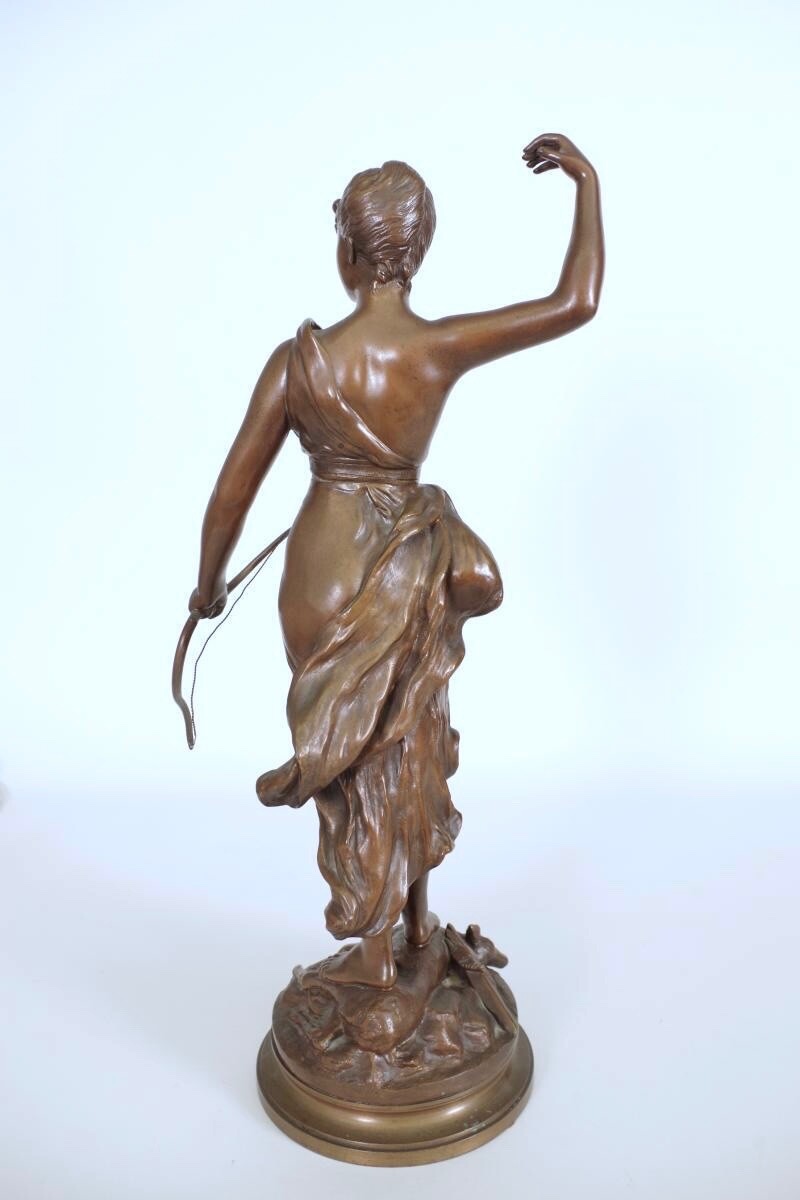 H.L Levasseur - bronze de Diane chasseresse-photo-4