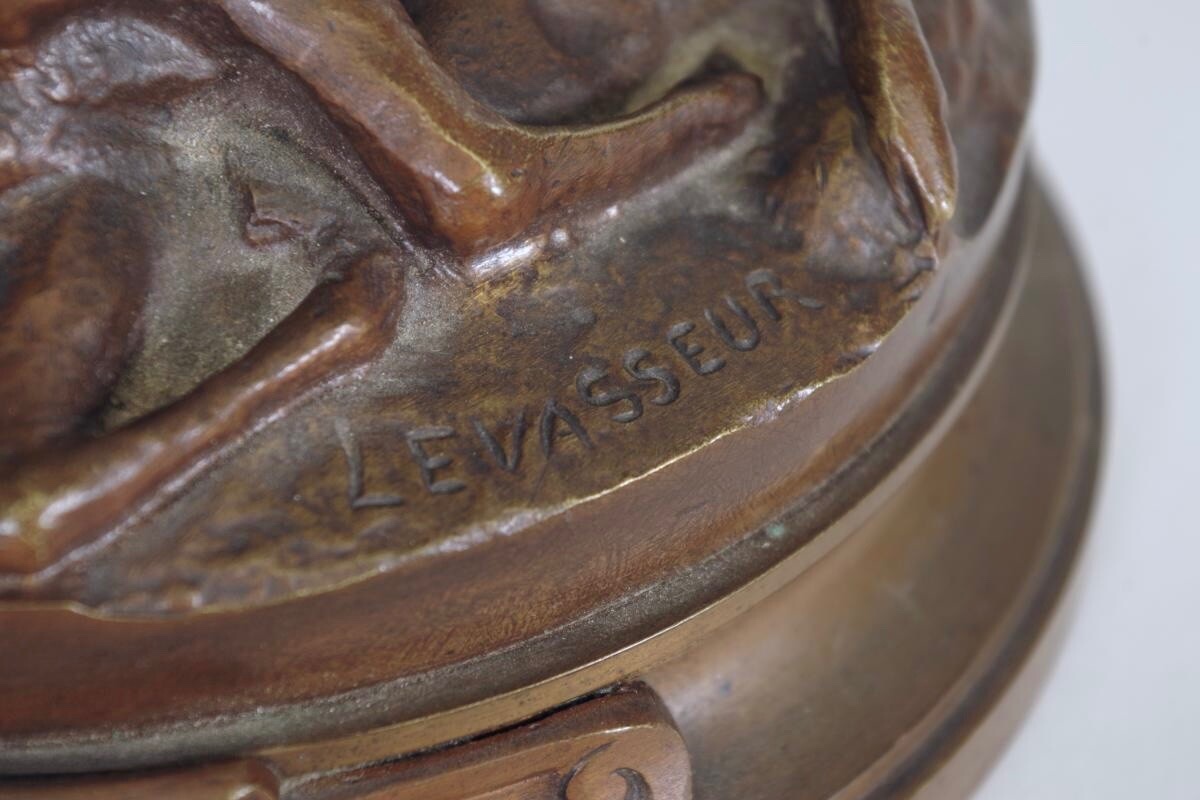 H.L Levasseur - bronze de Diane chasseresse-photo-7