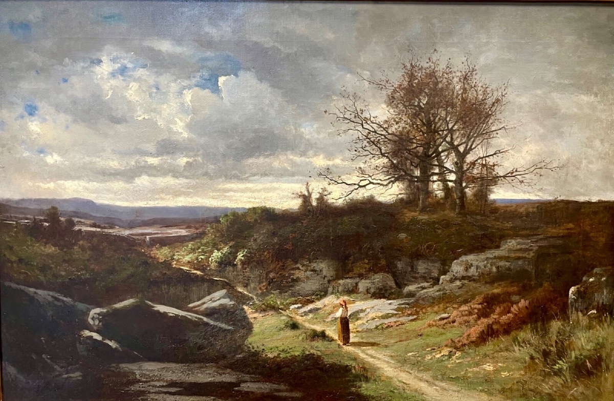 Léon Dallemagne - paysage d'après Corot-photo-2