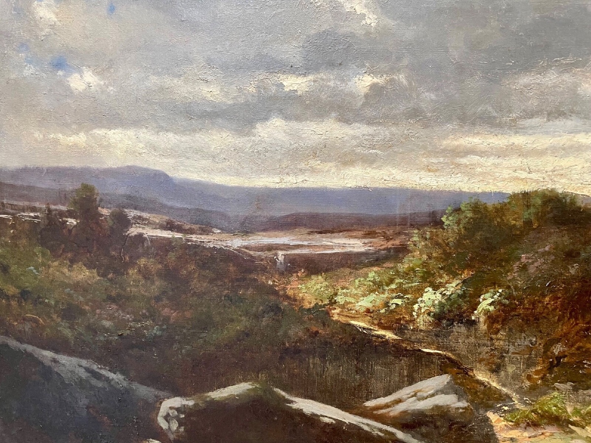 Léon Dallemagne - paysage d'après Corot-photo-4