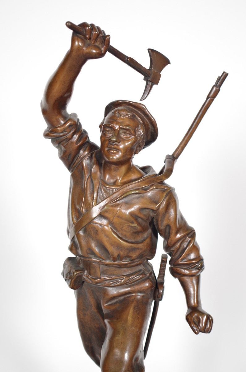 Bronze "Abordage" par A.GAUDEZ-photo-2