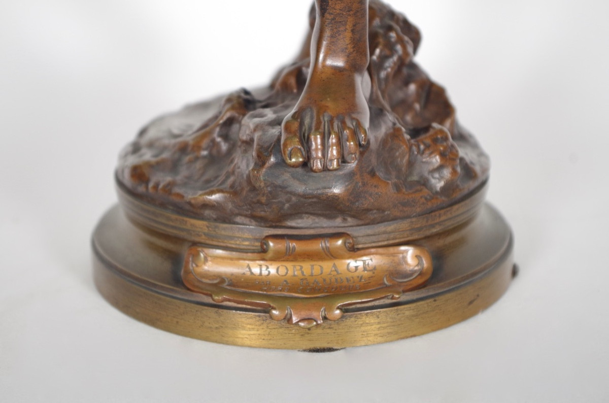 Bronze "Abordage" par A.GAUDEZ-photo-3