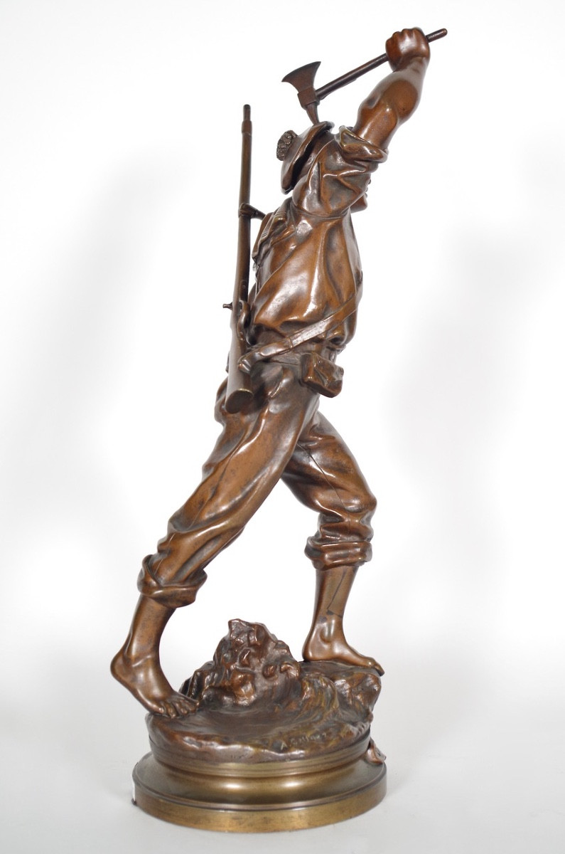 Bronze "Abordage" par A.GAUDEZ-photo-1