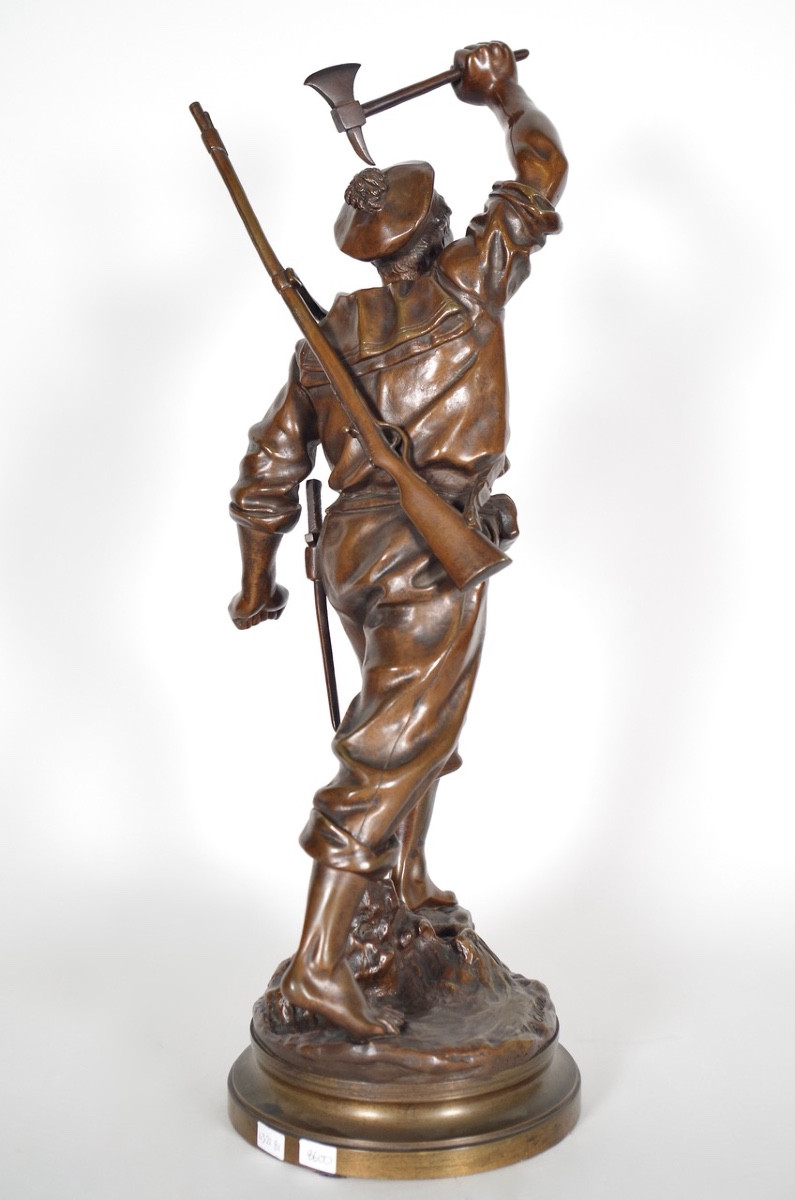 Bronze "Abordage" par A.GAUDEZ-photo-3