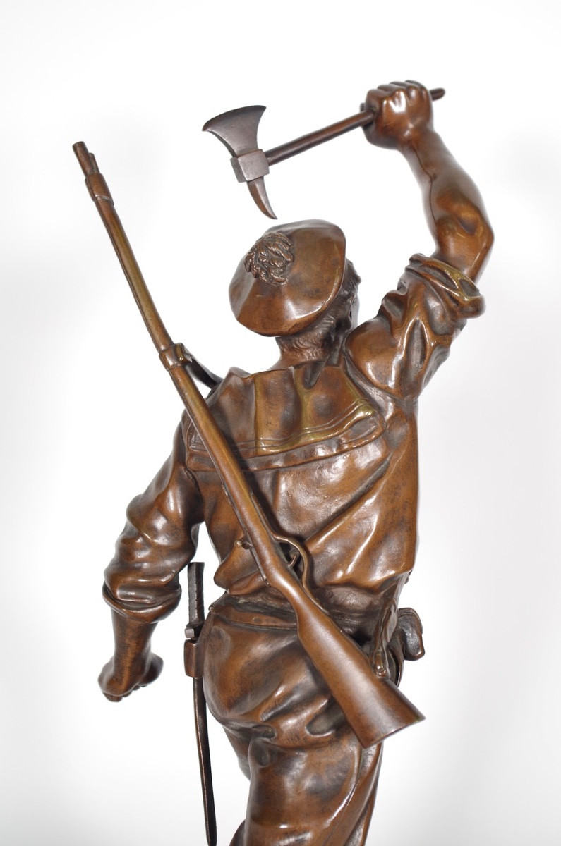 Bronze "Abordage" par A.GAUDEZ-photo-4