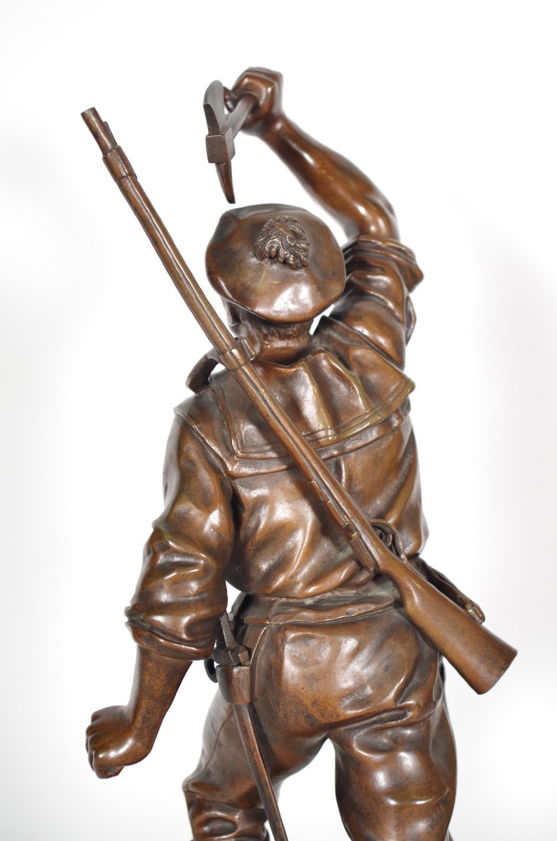 Bronze "Abordage" par A.GAUDEZ-photo-6