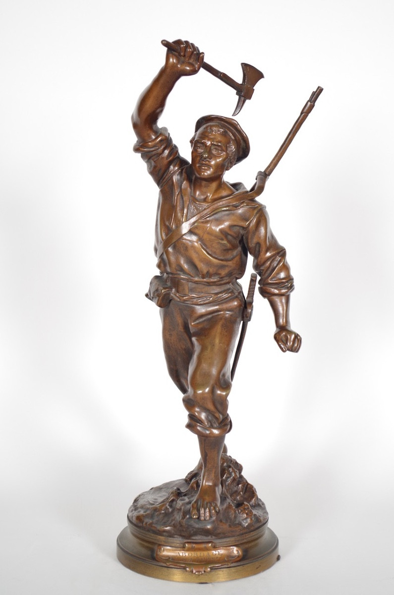 Bronze "Abordage" par A.GAUDEZ