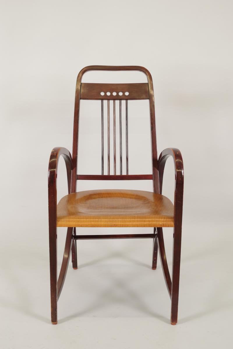 Joseph HOFFMANN (1878 - 1957) pour THONET : Paire de fauteuils -photo-4