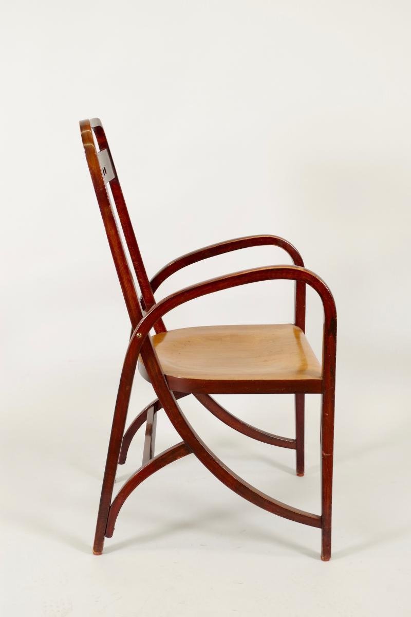 Joseph HOFFMANN (1878 - 1957) pour THONET : Paire de fauteuils -photo-6