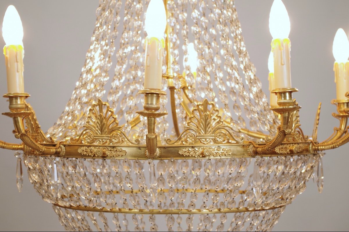 Large Empire Period Chandelier-photo-3