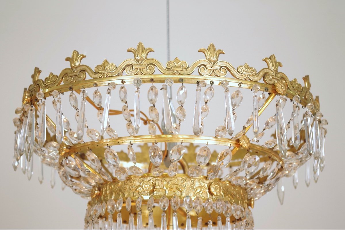 Large Empire Period Chandelier-photo-6