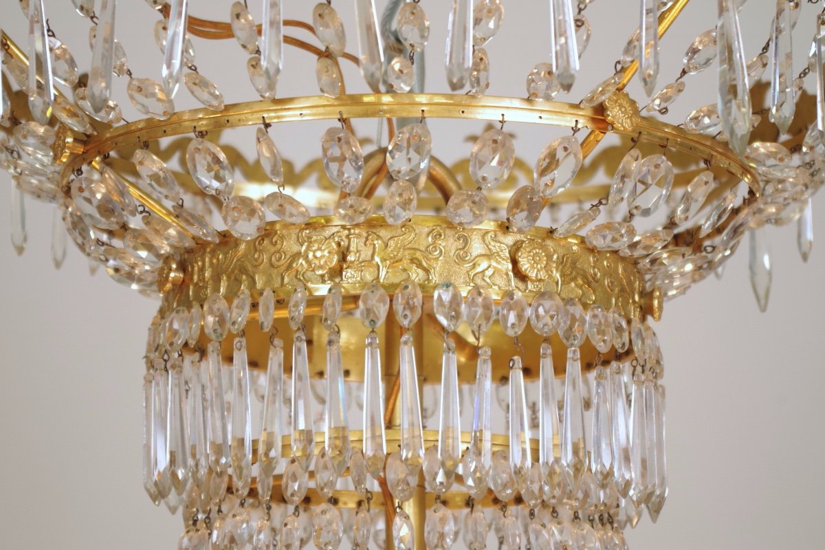 Large Empire Period Chandelier-photo-7