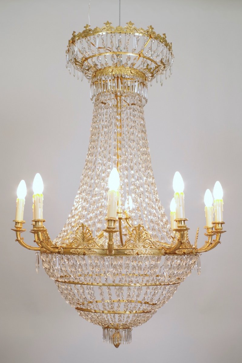 Large Empire Period Chandelier