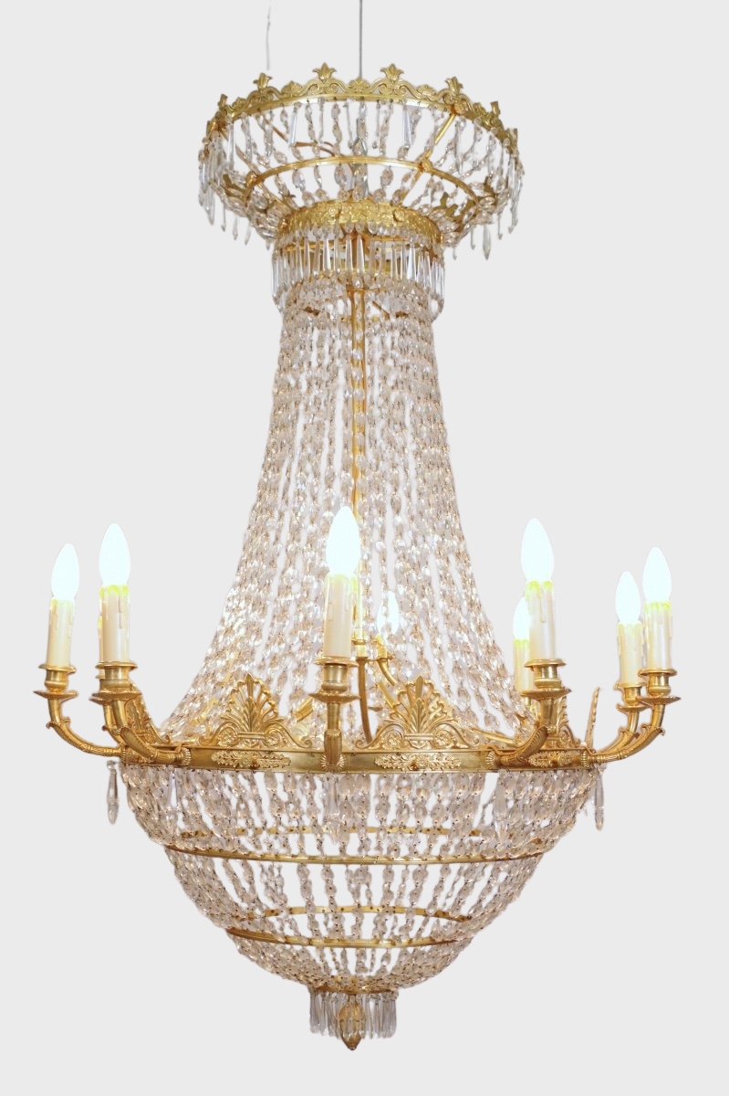 Large Empire Period Chandelier