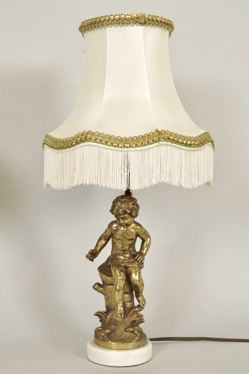 Hippolyte François MOREAU -Paire de lampes Napoléon III-photo-1