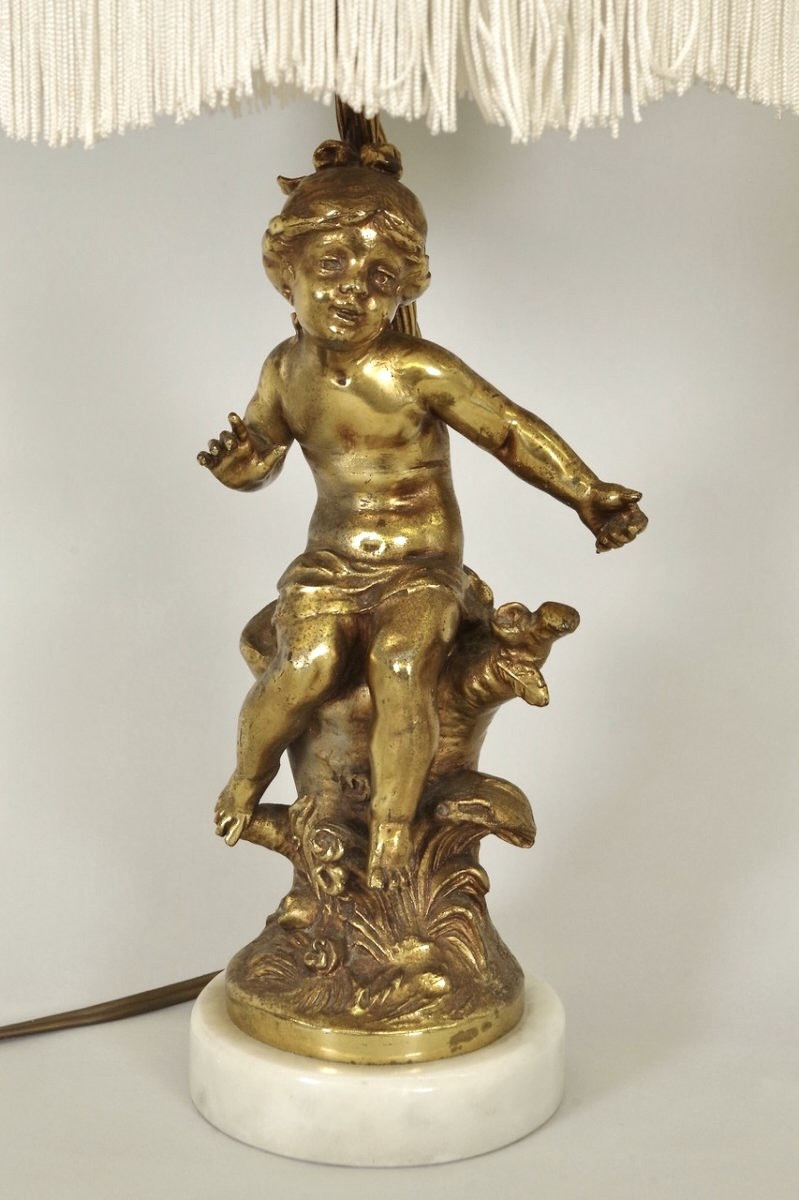 Hippolyte François MOREAU -Paire de lampes Napoléon III-photo-2