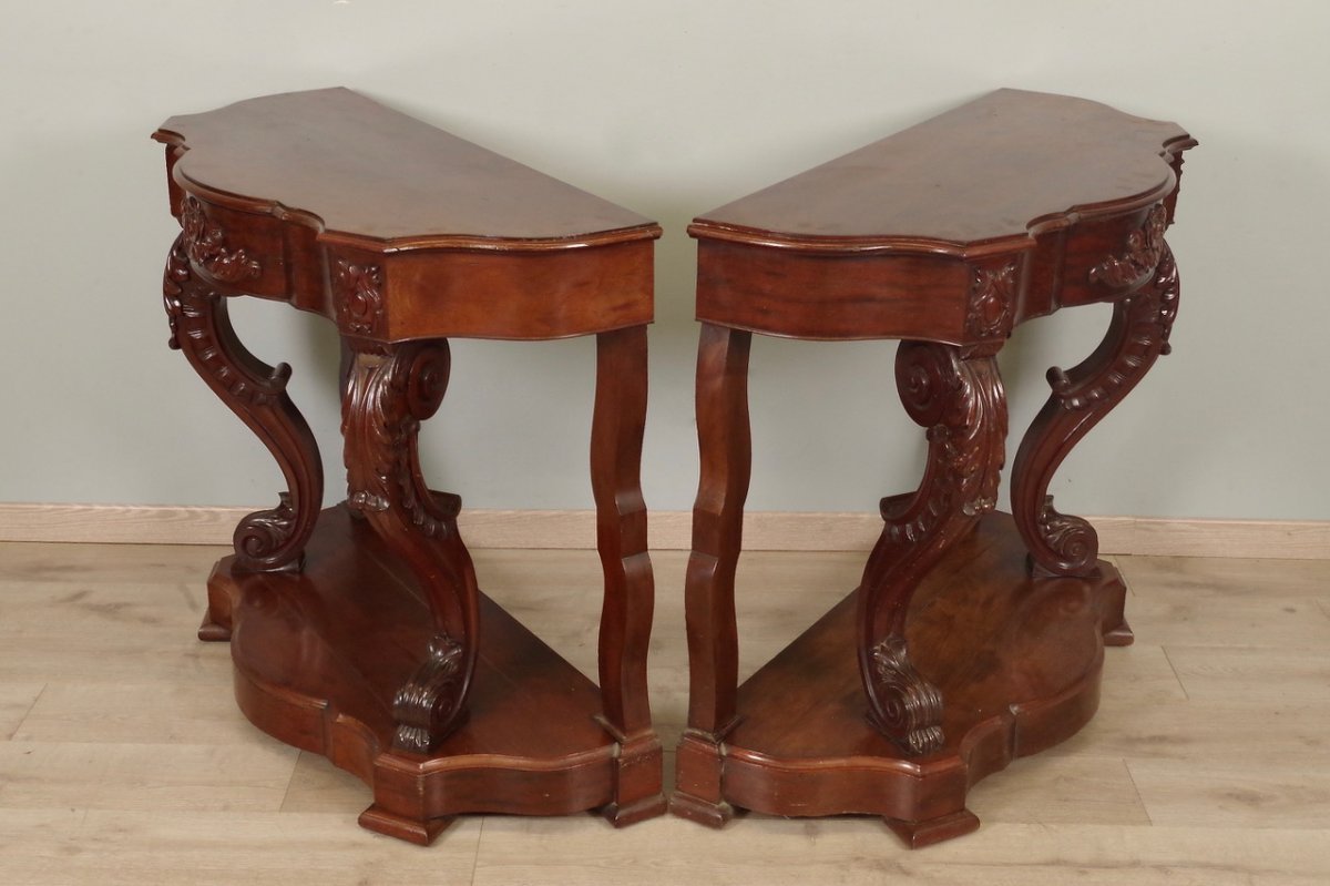 Pair Of Napoleon III Consoles-photo-3