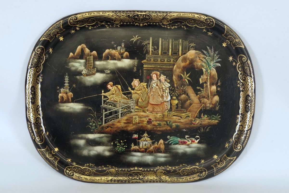 Napoleon III Painted Sheet Tray