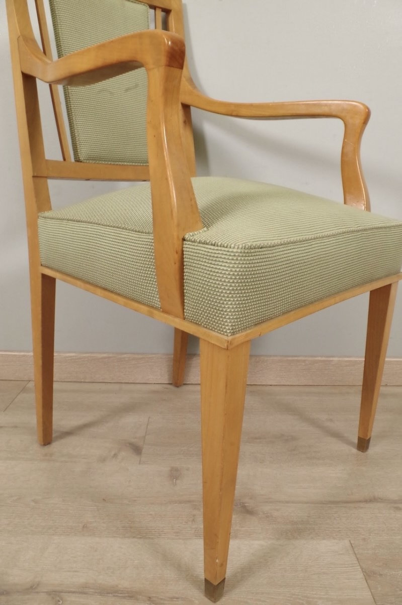 Pair Of Armchairs 1940 Jean Desnos Style-photo-7