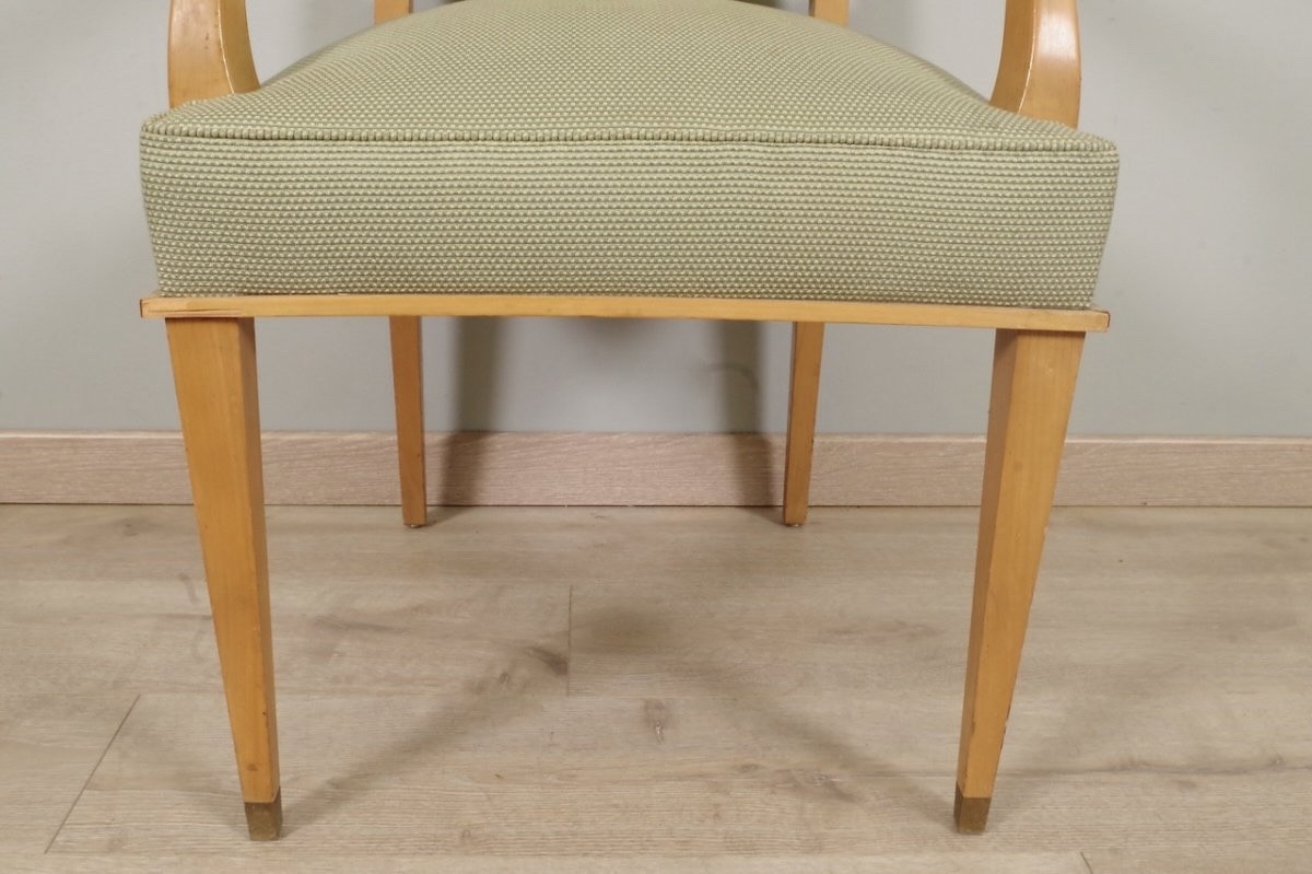 Pair Of Armchairs 1940 Jean Desnos Style-photo-8