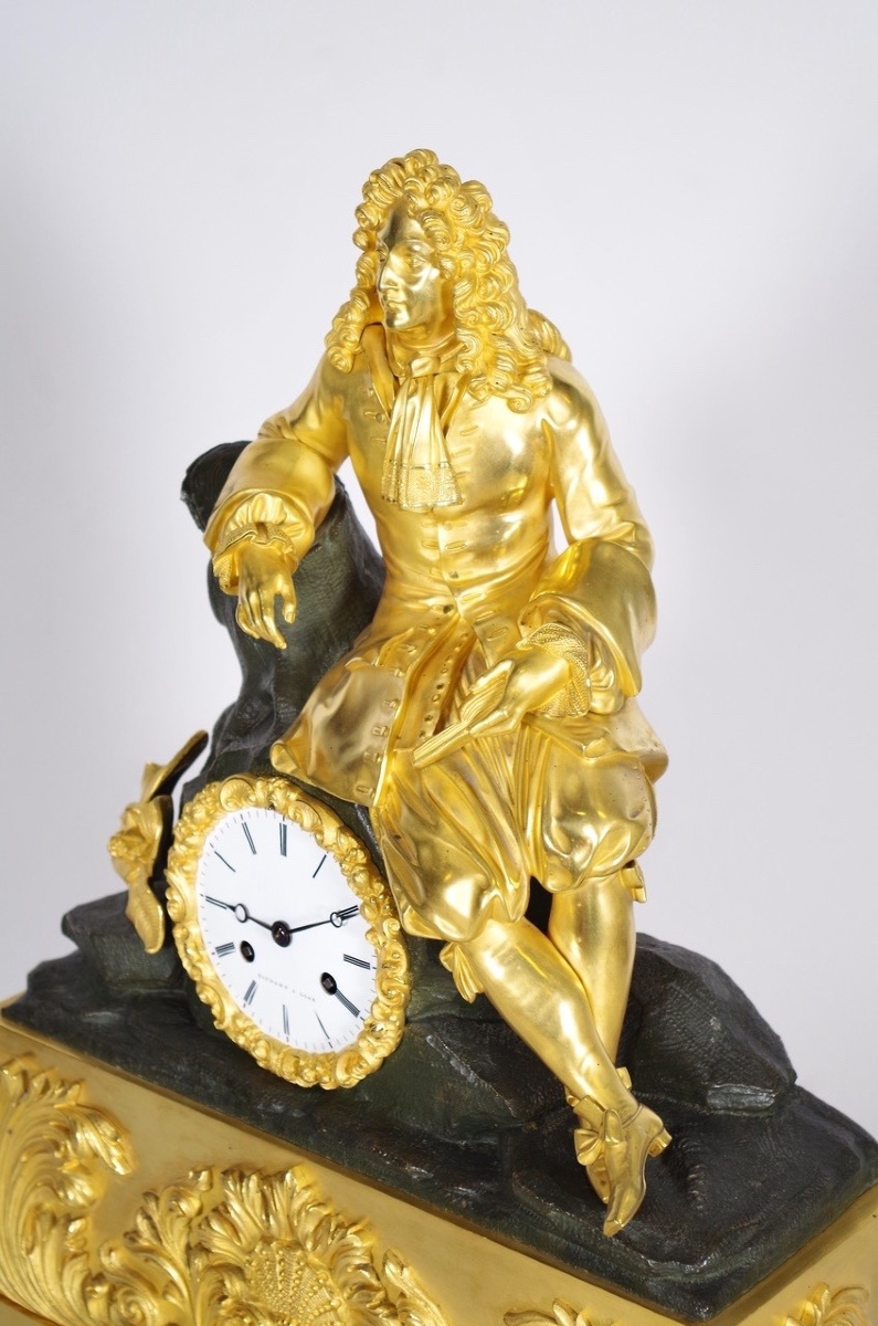 Charles X Clock Gilt Bronze-photo-2