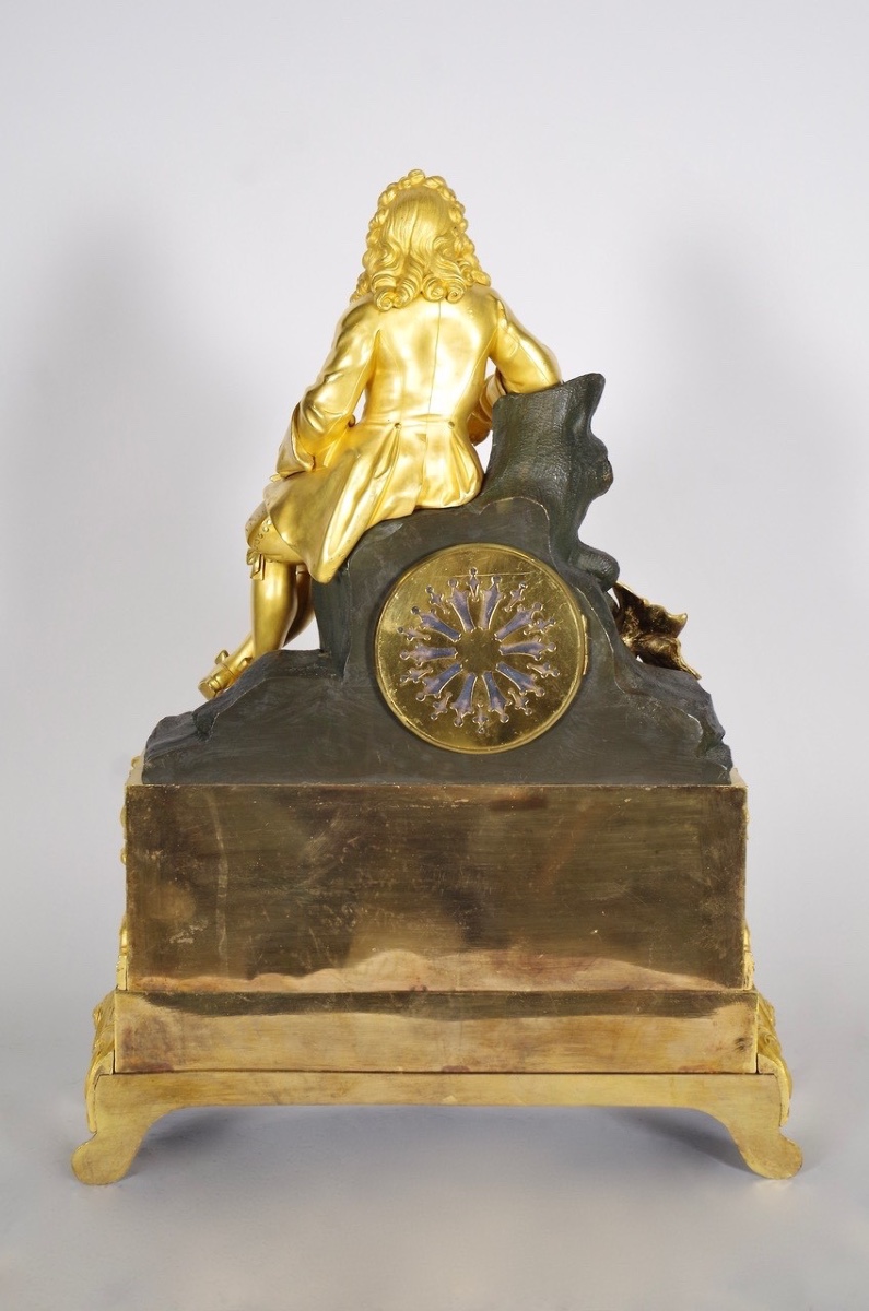 Charles X Clock Gilt Bronze-photo-6