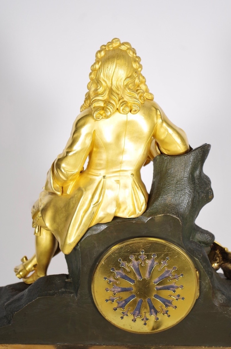 Charles X Clock Gilt Bronze-photo-7