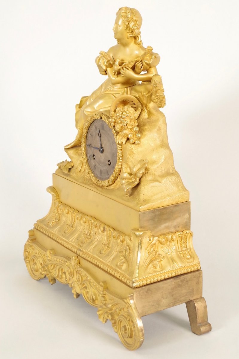 Charles X Clock Gilt Bronze-photo-1