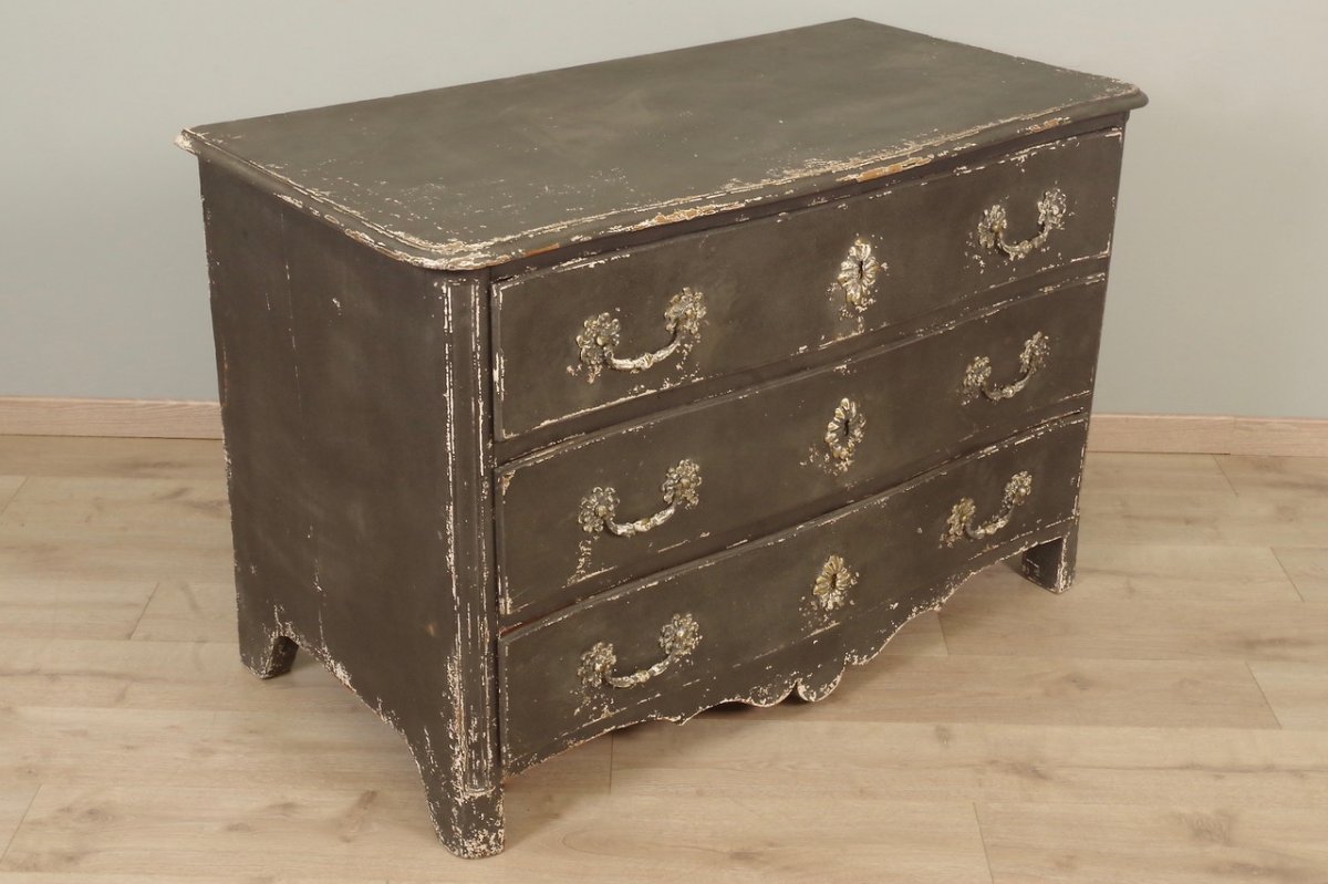 18th Century Painted Commode-photo-3