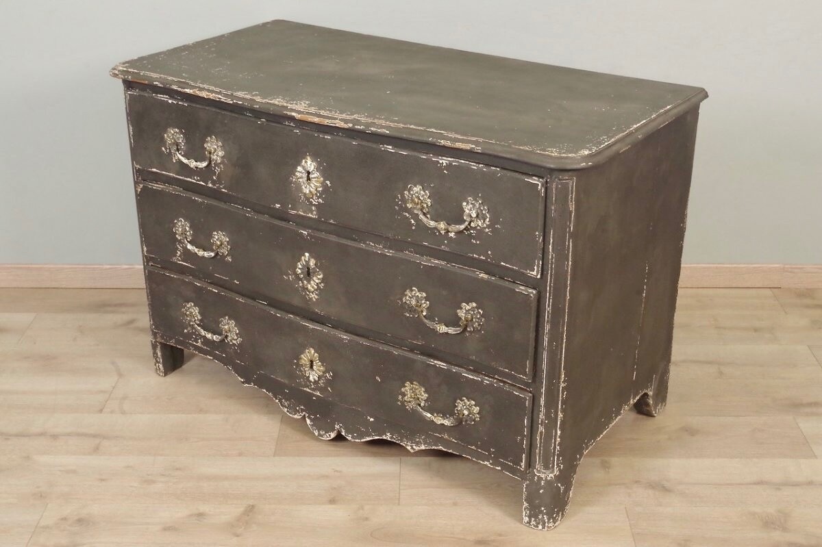 18th Century Painted Commode-photo-2