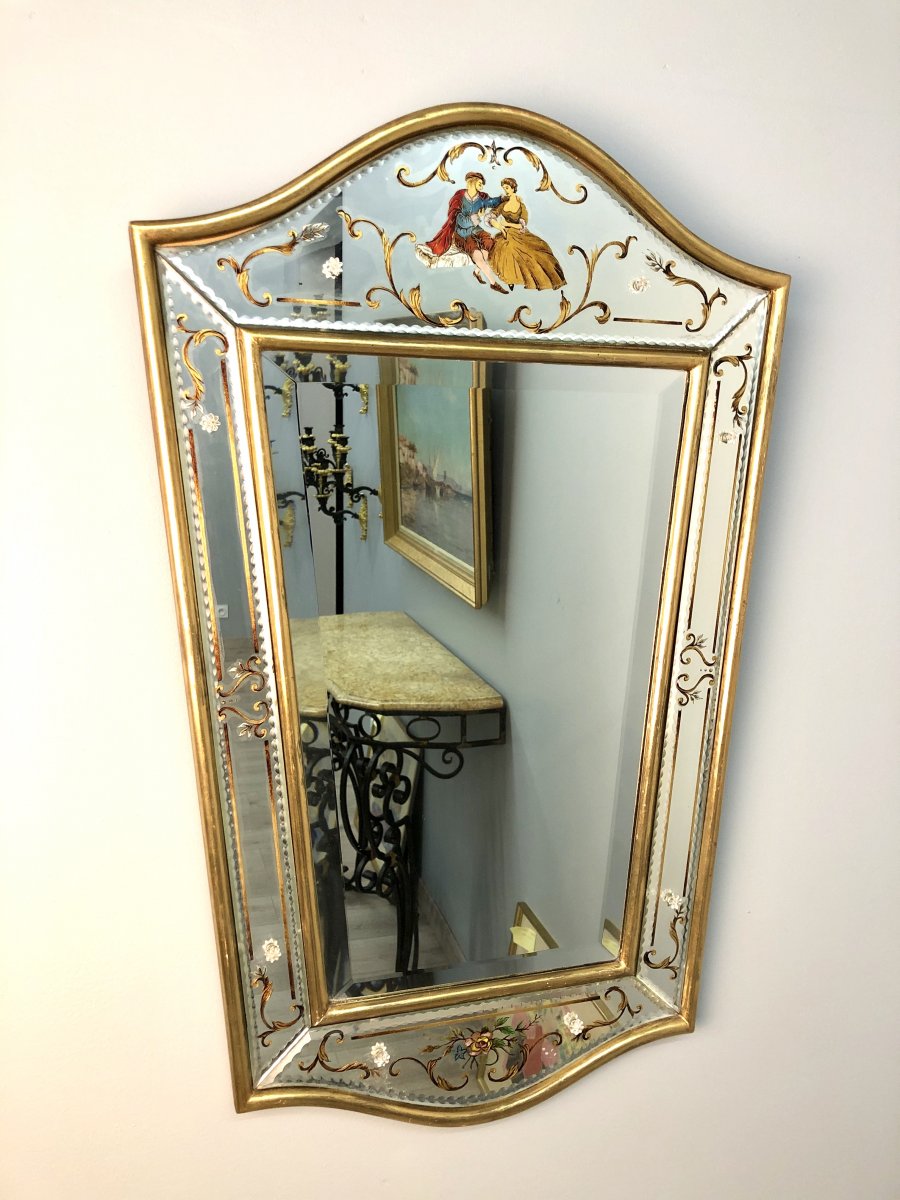 Parecloses Mirror églomisé Glass