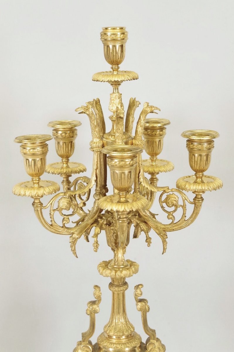 Pair Of Louis XVI Style Candelabra-photo-1