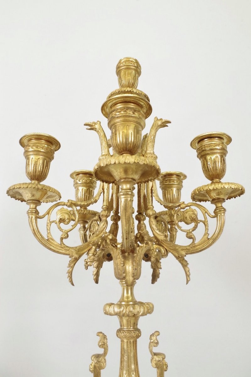 Pair Of Louis XVI Style Candelabra-photo-2