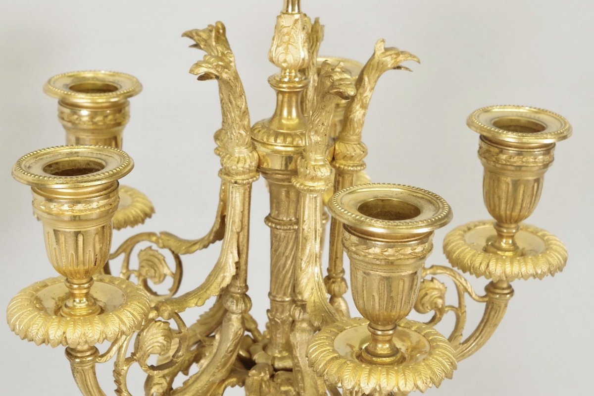 Pair Of Louis XVI Style Candelabra-photo-3