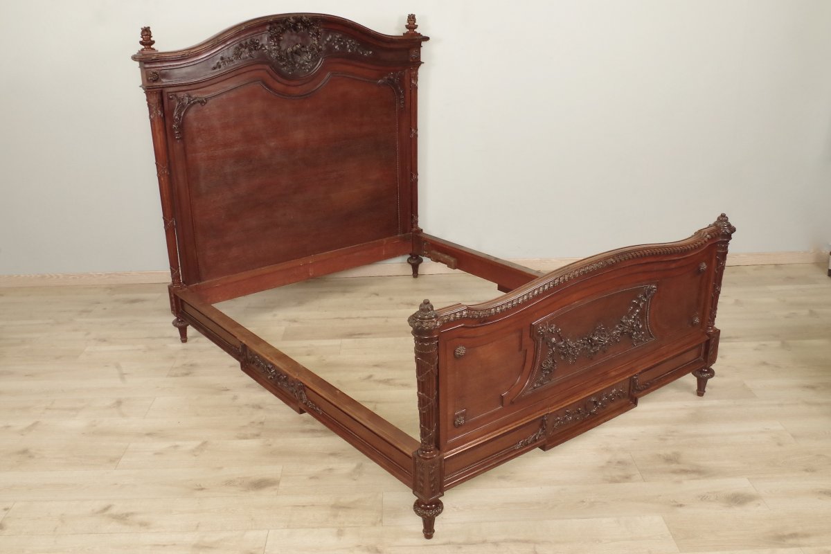 Lit Style Louis XVI Acajou-photo-3