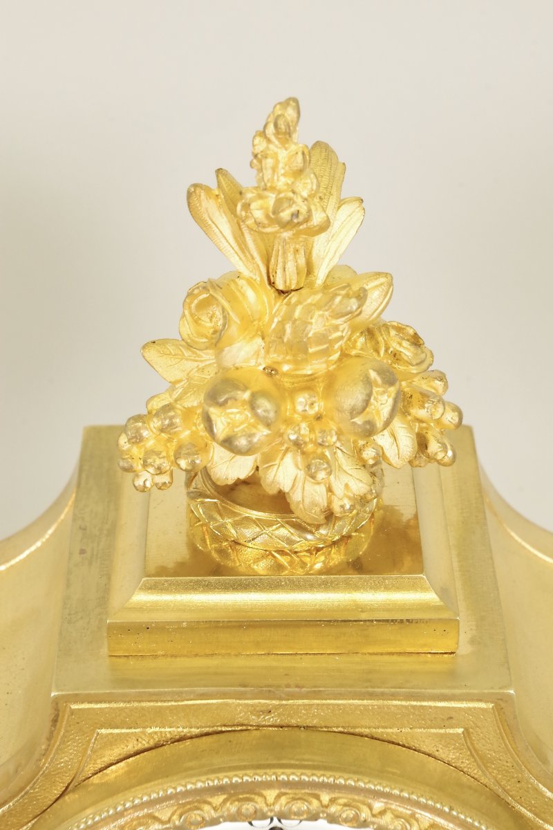 Pendulum Gilt Bronze Napoleon III-photo-3