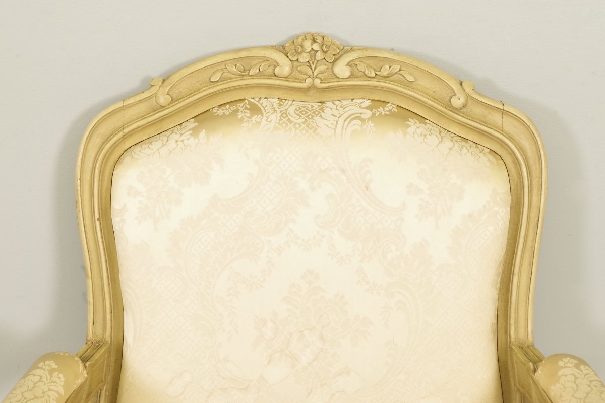 Fauteuil à Chassis Style Louis XV-photo-5