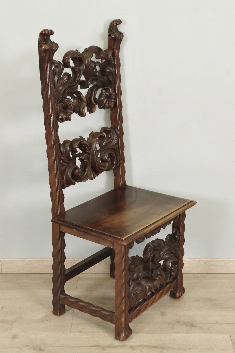 Paire de chaises style Renaissance-photo-2