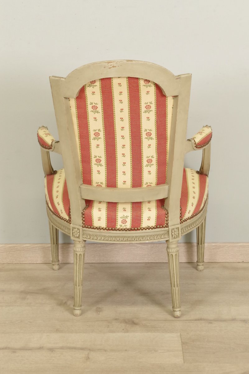 Paire De Fauteuils Style Louis XVI-photo-3