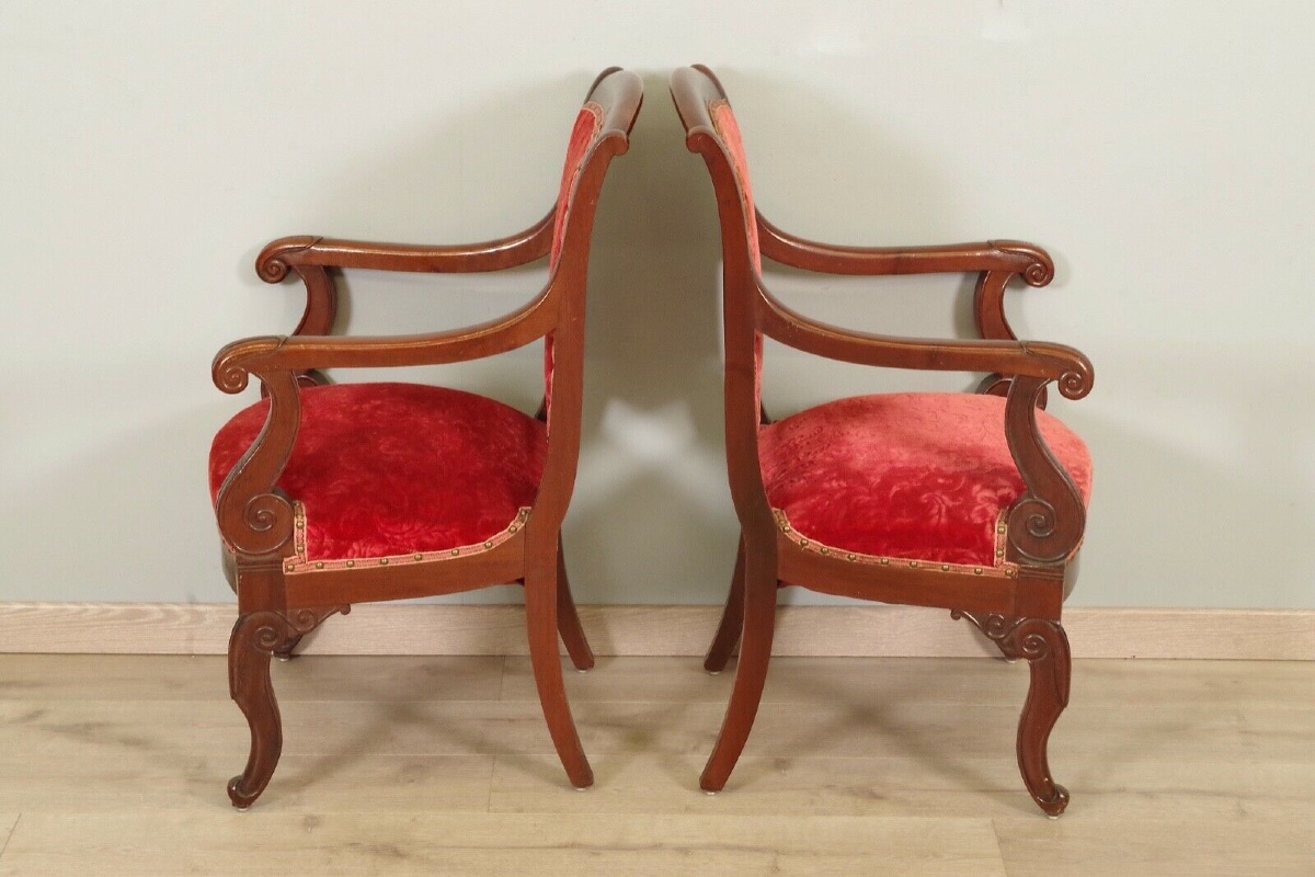 Six fauteuils époque Restauration-photo-4