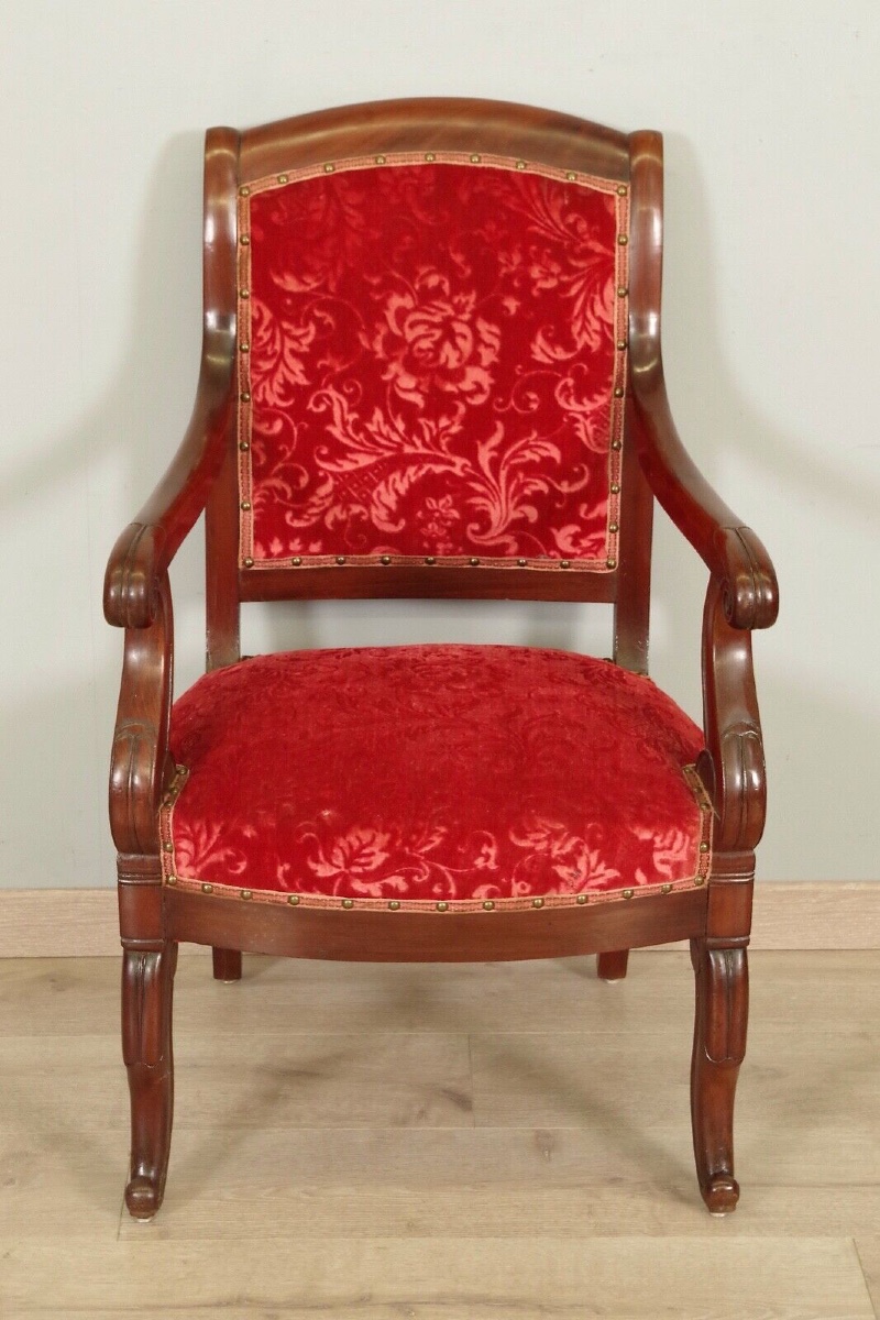 Six fauteuils époque Restauration-photo-3