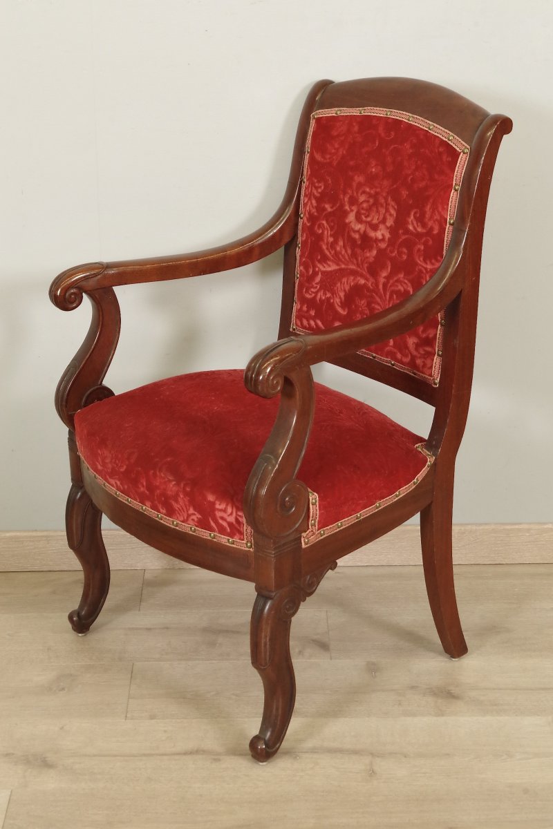 Suite Of Four Restoration Period Armchairs-photo-1