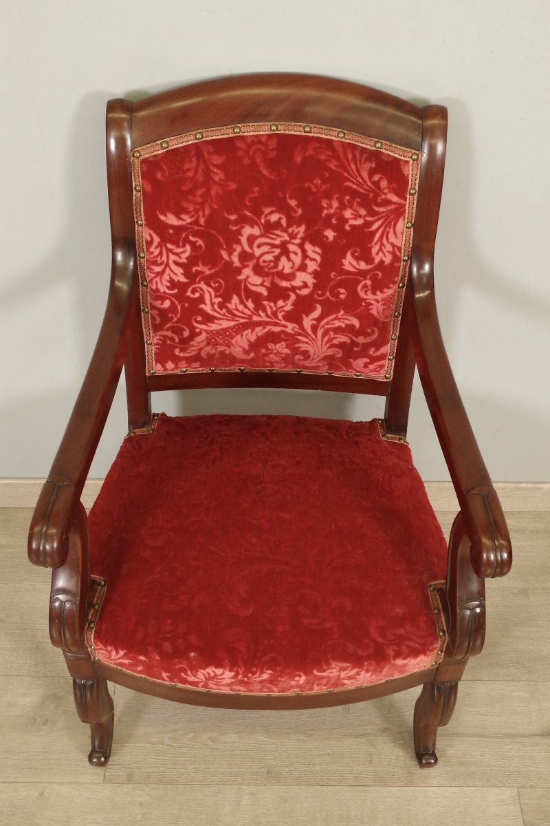 Suite Of Four Restoration Period Armchairs-photo-3