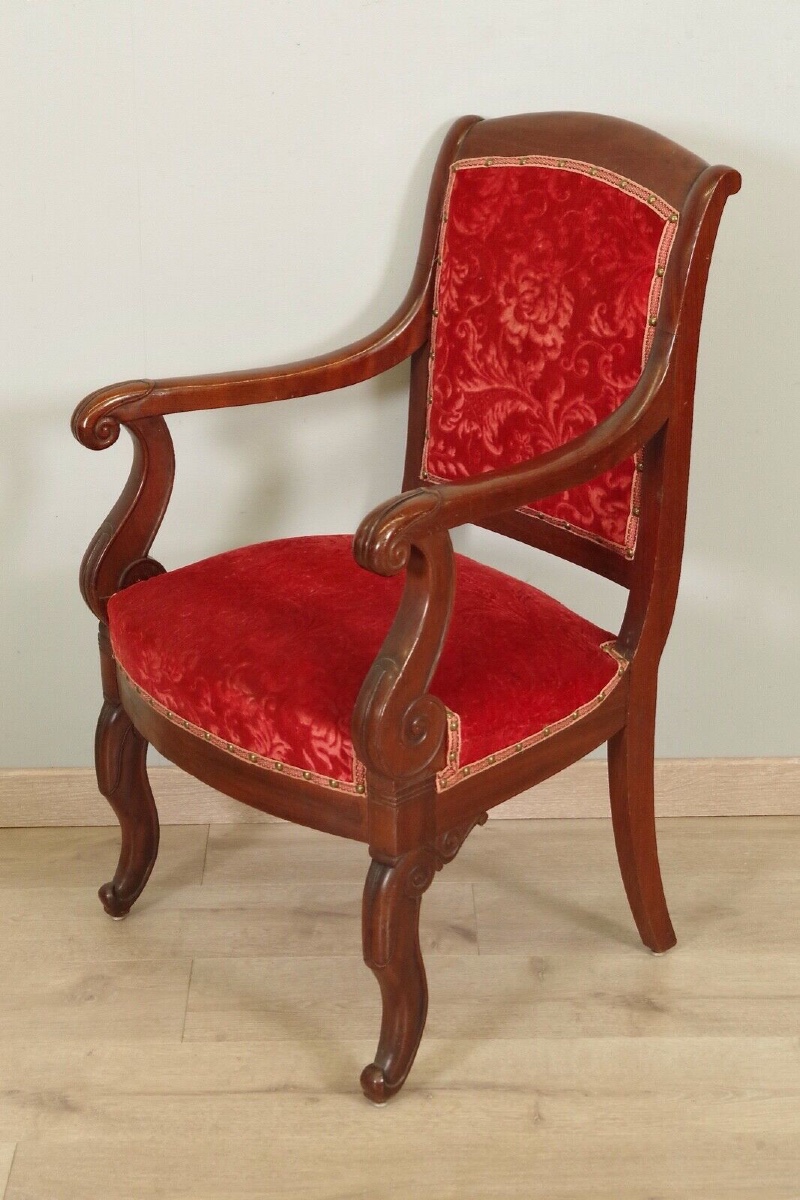 Suite Of Four Restoration Period Armchairs-photo-1