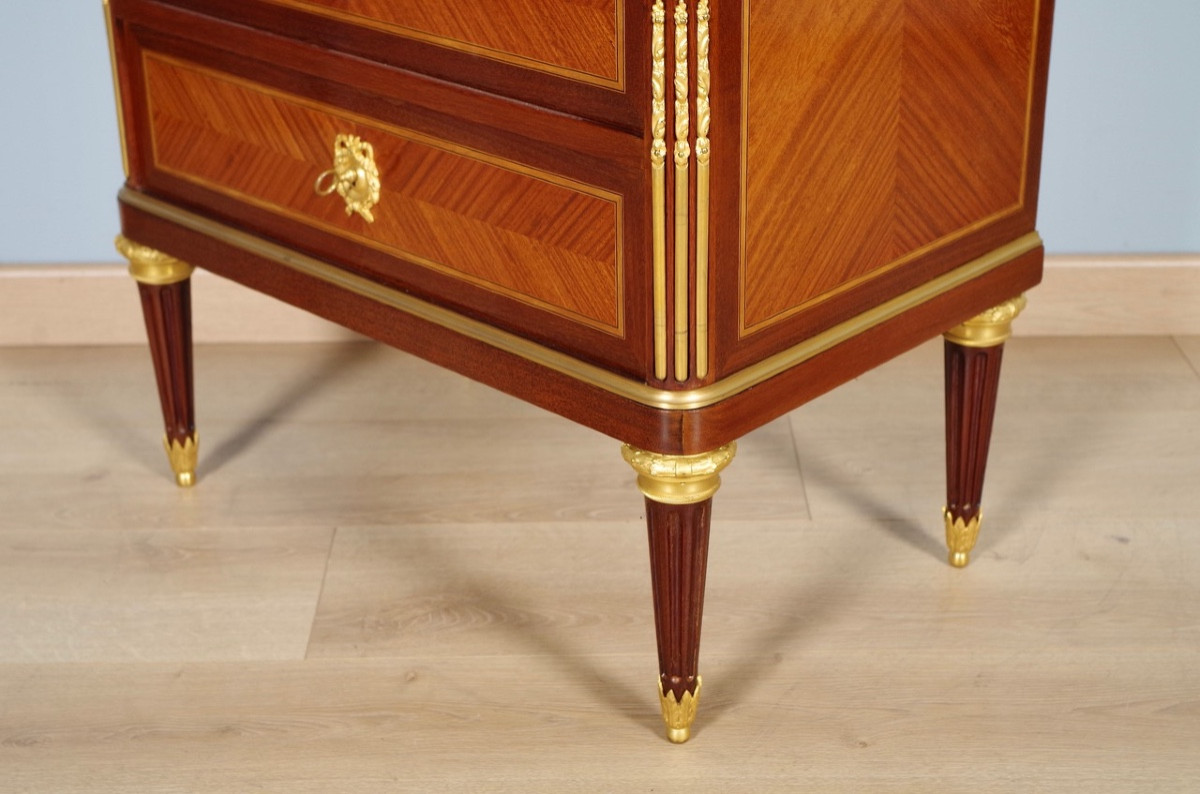 Secrétaire style Louis XVI signé Gouffé-photo-6