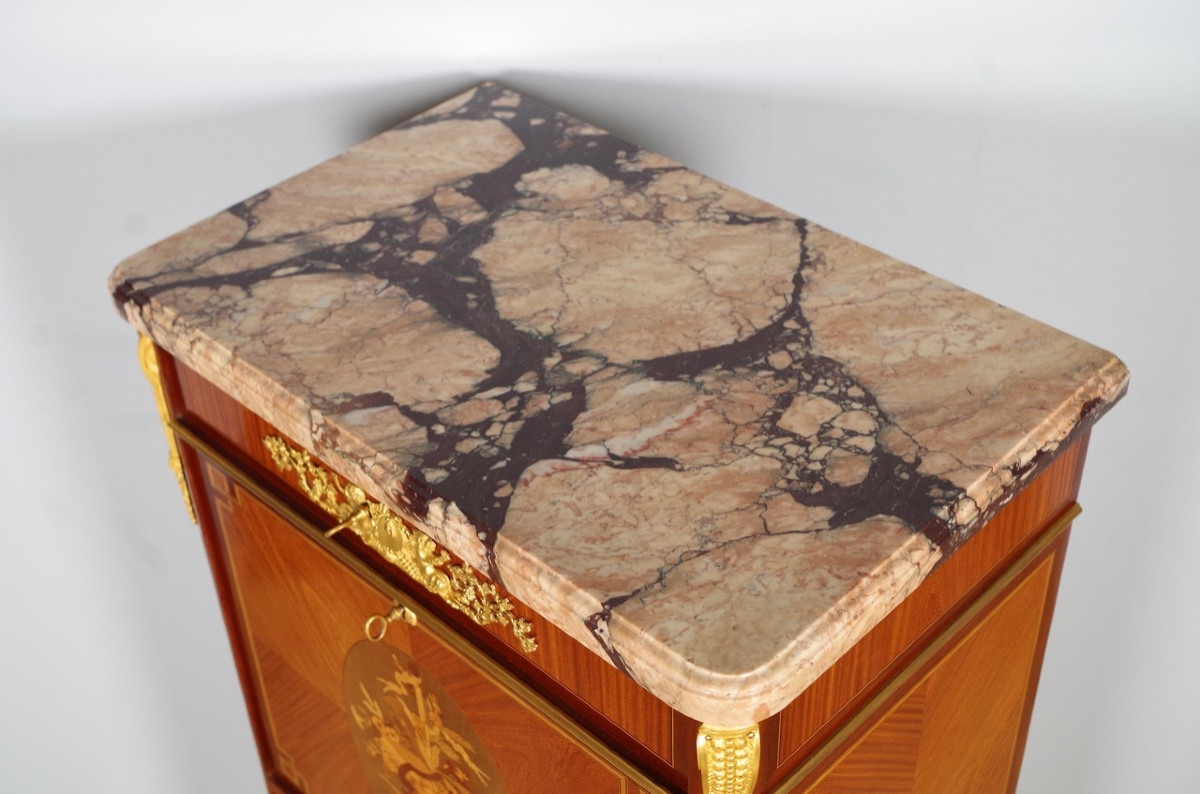 Secrétaire style Louis XVI signé Gouffé-photo-7