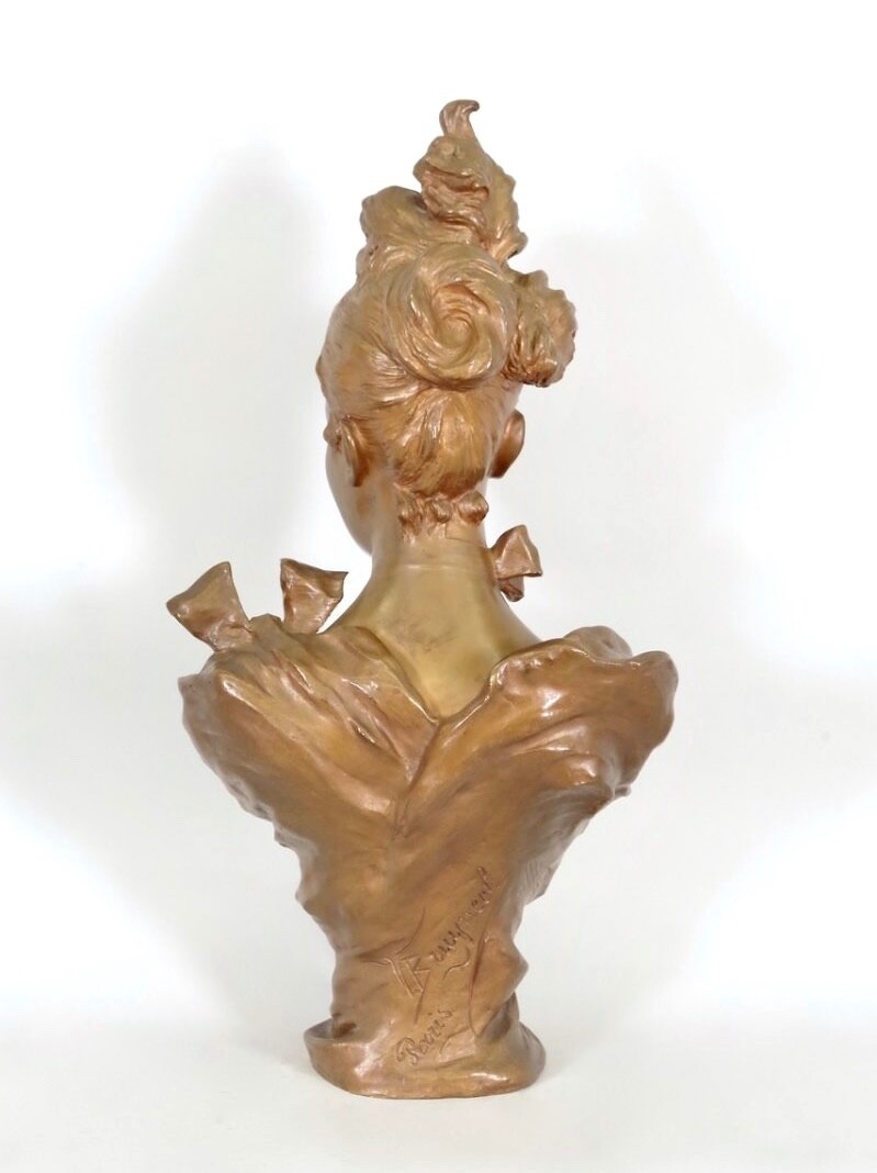 Victor Léopold Bruyneel : Bronze élégante Belle Epoque-photo-3