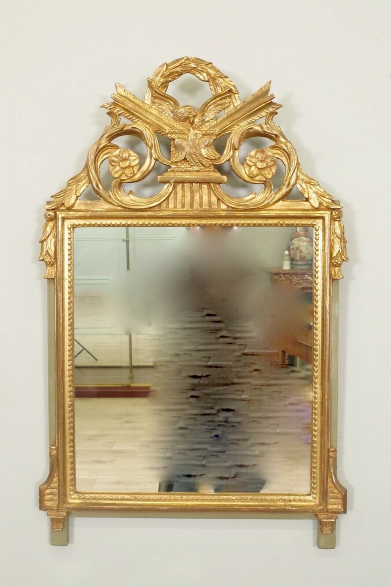 Miroir Bois Doré Style Louis XVI