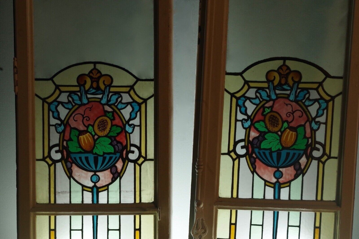 Stained Glass Signed Hippolyte Paquier-sarrasin In Lyon-photo-7